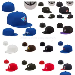 Ball Caps Sport Fithed Hats Snapbacks Hat Ayarlanabilir Futbol Tüm Takım Logosu Moda Açık Nakış Pamuk Kapalı Balıkçı Beani Dhmbj