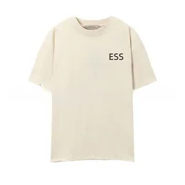 1977 짧은 슬리브 남자와 여자 커플 티셔츠 느슨한 미국 하이 스트리트 트렌드 Fearofgod Double Line Essentials 셔츠 T 셔츠 남자 크기 s-xl