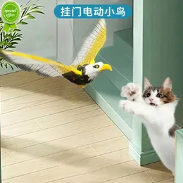 Pássaro voador Brinquedos interativos para gatos Simulação de pássaros Elétricos pendurados Eagle Cat Teasering Play Cat Stick Scratch Corda Kitten Dog Toy
