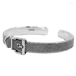 Pulseira LUTAKU Punk Cinto Fivela Manguito Aberto Moda Joias Vintage Pulseira Qualidade Superior Para Mulheres Masculinas Melv22