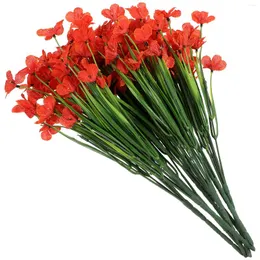 Embalagem para presente 8 peças centros de mesa para festa de casamento decoração de jardim flores artificiais ao ar livre