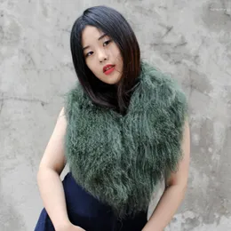 Scarves CX-A-52U Women Winter Collar Super Womens Wholesale Real Mongolian Lamb Fur Scarf