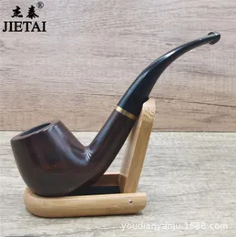 Cachimbos de sândalo preto 508 cachimbo, cachimbo artesanal filtrado antiquado para homem