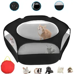 Dog Electronic Fences Small Animals Tent Pet Playpen Open IndoorOutdoor Cage Game Playground For Rabbit Hamster Chinchilla Pig Portable Yard Fence 230625