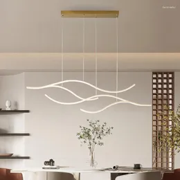 Lámparas colgantes, candelabro colgante cromado/dorado para sala de estar, comedor, tienda, estudio de oficina, accesorio de iluminación para el hogar, LED moderno