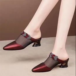 Dress Shoes Frauen High Heels Women Cute Pink Comfortable Quality Spring Slip On Heel Lady Casual Red Pumps G2627