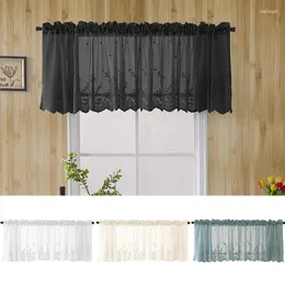 Curtain MissDeer Modern Lace Jacquard Window Valance Hem Coffee Short For Kitchen Cabinet Door Bedroom Home Decor