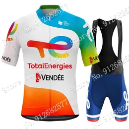 Set di maglie da ciclismo Total Energies Set di maglie da ciclismo Abbigliamento da ciclismo Peter Sagan Camicie da bici da strada Tuta MTB Wear Maillot Ropa 230621