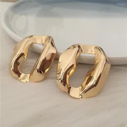 Boucles d'oreilles à tige de haute qualité élégante couleur or brillant forme irrégulière pour les femmes à la mode bijoux de mode