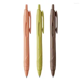 Япония JetStream BallPoint Pen Sxn150 Ограниченный цвет счастья Цвет выдвижной гель 0,5 мм Ультра-гладкий быстросохлый черный