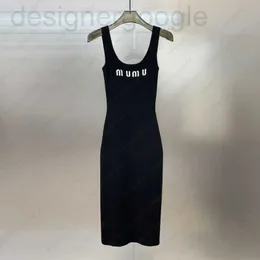 Vestidos casuais básicos, designer 2023, saia, estilistas femininos, malha, colete fino, vestidos de marca de luxo, verão, preto, casual, sexy, boate, festa