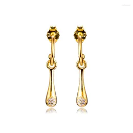Dangle Earrings 925 Sterling Silver Drop for Women Modern Love Pods Girl Girl Girl Girl Jewelry Brincos Pendientes