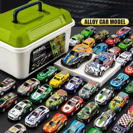 Diecast Model Car 21/32/43 st mini Stunt Kids Car Toys Set With Box Esertia Pull Back Diecast Model Car Collection Kit pojkar Födelsedagspresenter 230621