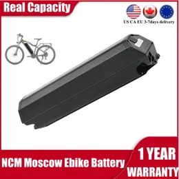 NCM Moskva Ebike -batterier 48V 25AH 21AH Reention Dorado Battery 48Volt 17.5AH 13AH InBuilt Frame Battery för 1000W 500W 750W med 3A -laddare