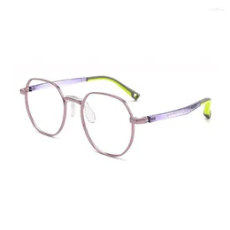 Солнцезащитные очки рамы металлические оптические рамы нерегулярные очки миопия молодежные студенческие школьные очки для глаз для мальчиков, девочки, голубой свет
