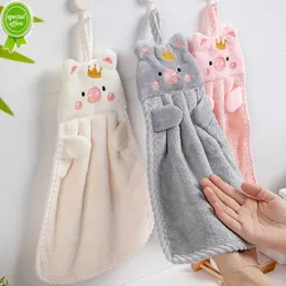 New Hand Towel Household Cute Absorbent Kitchen Towel Lazy Rag Wipe Towel Solid Color Children's Hand Towel Cleaning Tools