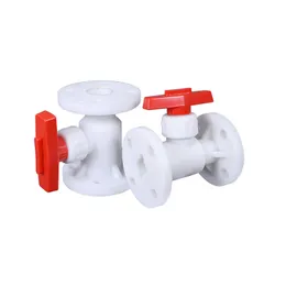 FRPP flange ball valve plastic chemical pipeline corrosion-resistant ball valve