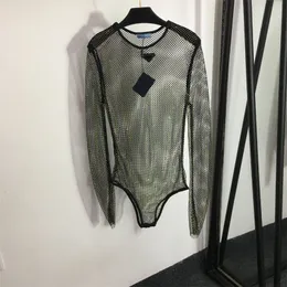 女性セクシーなワンピースダイヤモンドロンパーズジャンプスーツレディースファッションデザイナー