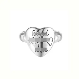 2023 Gujia Classic S925 Sterling Srebrny Fearless Love Fashion Mode and Women's Pierścień