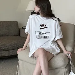 Womens T Shirts Womens Spring Summer Letter 3/4 Sleeve T-Shirt Loose Blouse For Women Short Sleeved Top Tee Woman Clothing CJD23062510