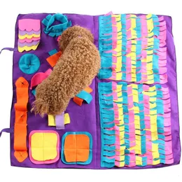kennels pens Pet Dog Snuffle Mat Pet Sniffing Training Blanket Detachable Fleece Pads Dog Mat Relieve Stress Nosework Puzzle Toy Pet Nose Pad 230625