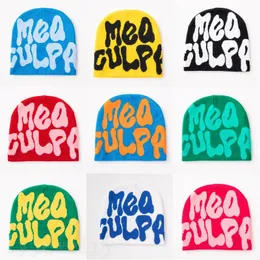 Designer hats leisure fashion hat for men outdoor winter keep warm skiing sport trendy gorro mea culpas plush letter printing luxury beanies y2k popular PJ090 C23