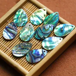 Colares 20pcs gota forma peça natural abalone concha handcarved diy jóias brincos acessórios