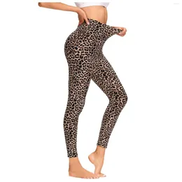 Kvinnors leggings kvinnors leopard push up fitness leggins sexig hög midja legins femme träning polyester jegings pantalones de mujer