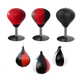 Piłki piłki 1pc Boks Boks Ball PU Punching Ball Reakcja prędkość w kształcie gruszki torba treningowa Muay Thai Training Fitness Sprzęt do ćwiczeń 230621