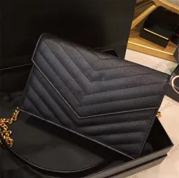 5A Luxurys Designers Bags Leather Women Shellond Bag Woc Messenger Handbag Purse High Endクラシックファッションチェーンクロスボディバッグ