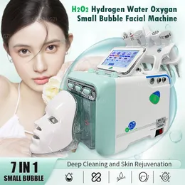2023 Design Small Bubble Beauty Instrument Equipment Radio Frequency Box Type H2O2 Skin 6 in 1 Deep Cleaning Hydra Peel Machine