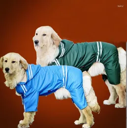 Abbigliamento per cani Abbigliamento impermeabile grande impermeabile Tuta blu cielo per cani di taglia grande, media e piccola Golden Retriever Abbigliamento per animali domestici Cappotto