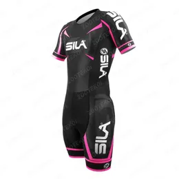 Fahrradbekleidung Sets Sila Inline Speed Skating Skinsuit Training Rennen Komfort Lycra Stoff Fahrradbekleidung Maillot Ciclismo MTB Bike Laufen OverallHKD230625