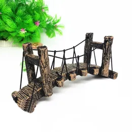 Dekorationer Fake Aquarium Water Bridge Ornament Fish Tank Syntetisk harts Dekor Icke-Toxic Ornament Decoration Aquarium Accessories 230625