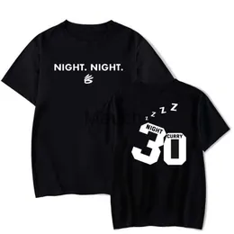 T-Shirts Masculinas Steph Curry Night T-Shirt Homem Casual Verão Manga Curta Camisas T-shirts Masculinas Bla Round Ne Masculino Cloes Streetwear J230625