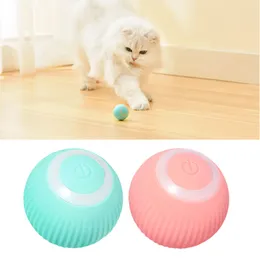 Cat Toys Smart Electric Cat Ball Toys Automatic Rolling Cat Toys för inomhus Interactive Playing Cats Training Self-Moving Kitten Toys 230625