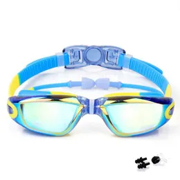 Óculos de natação infantil tamanho ajustado adequado para crianças de 4 a 13 anos com caixa de plástico AA230530