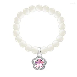 Link Bracelets BN-00187 Crystal Flower Pearl Women Novelties 2023 Trend To Sell Jewelry And Accessories Gift On March 8 Women's Day