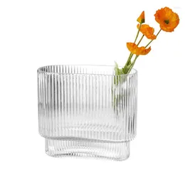 Vases Clear Hanging Glass Plants Flower Vase Hold Hydroponic Artificial Plant For Interior Tabletop Home Deco