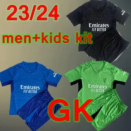 حارس مرمى المشجعين سميث رو لكرة القدم القميص GK G. Jesus Saka 2023 2024 Odegaard Martinelli Saliba Arsen 23 24 Pre Match Football Shirt All Men Kit Kids Equipment