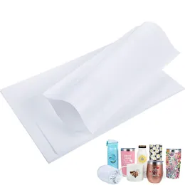 Sublimazione Shrink Wrap Sleeves Pellicola PET Sacchetti bianchi per tazze, tazze, bicchieri, spazi vuoti, fasce termoretraibili