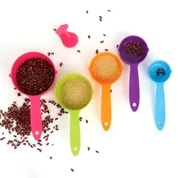 5/6pcs Set Rainbow Measuring Spoon Kitchen Baking Tools Flour Baking Spoon Colorful Measuring Cup Measuring Cup Set Measuring Spoon Set