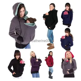 Kalınlaştırılmış Gebelik Bezi Babywearing Anne Hoodies Bebek Taşıyıcı Ceket Kanguru Dış Giyim Hoodies Çoklu Renk Mevcut L230625