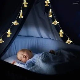Fios de luz LED para astronauta nave espacial Foguete pingentes 3M 20lâmpadas luzes para festas de fim de ano crianças parede janela berçário decoração de quarto infantil