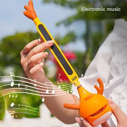Trummor Percussion Otamatone Japanese Electronic Musical Instrument Portable Synthesizer Funny Magic Sound Toys Creative Gift for Kids Adults P230621