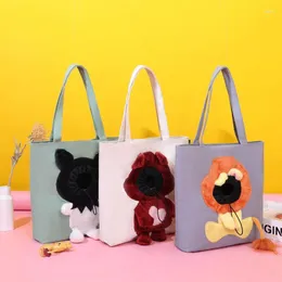 Carriers Cat Creative Spalla Carrier Canvas Borsa tote per cuccioli da viaggio portatile da viaggio morbido Shopping a piedi da passeggiata