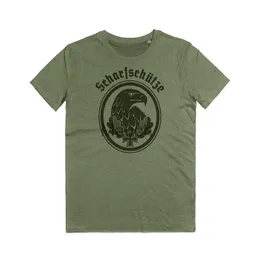 Męskie koszulki Wehrmacht Scharfschuetzen Marksman's Badge Tshirt Summer Bawełny krótki rękaw One Mens T Shirt Nowa s3xl J230625