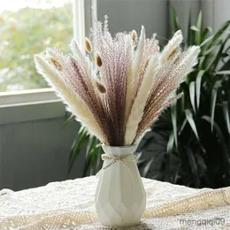 Fiori secchi Bouquet di canne di fiori naturali per la decorazione domestica di nozze Disposizione Phragmite Giunco Ramo Puntelli per foto R230626