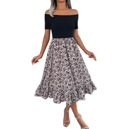 Casual klänningar sexiga kvinnor sommarklänning kvinnlig snedstreck kort ärmskåpa flickor mode streetwear vestidos ladys midi