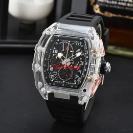 Des Automatic Motion 6-Pin Transparent R Luminous Function Men's Watch Top Brand Luxury Watch Crystal Armband Men's Quartz Law